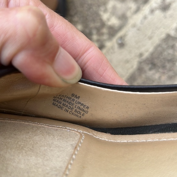 Worn once Alex Marie soft black leather open toe heal - Picture 8 of 12